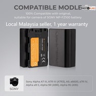 Sony NP-FZ100 compatible battery, K&F Concept, 1 year warranty A7 III, A7R III, A9, A6600, ZV-E1, FX