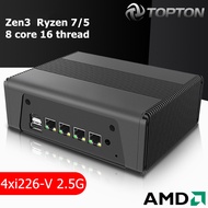 New AMD Mini PC Ryzen 7 5825U 5800U 4x Intel i226-V 2.5G NAS Server Firewall Appliance Soft Router 3