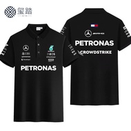 MERCEDES AMG đội mới nhất Hamilton Áo Quần đua tay ngắn người đàn ông của Áo polo Áo sơ mi tay ngắn