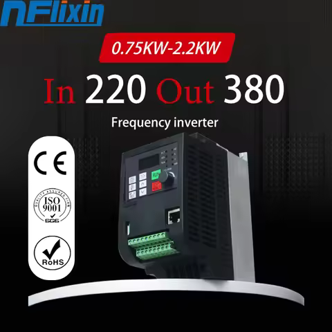 VFD 1.5kw 2.2KW 3kw 4kw 5.5kw 7.5kw 11kw inverter Boost AC Frequency Inverter 1 phase 220V input to 