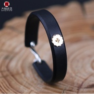 Dazhuo Goros Takahashi Goro Goros Gold Flying Bird Stamp Pad Silver S Hook Leather Bracelet Japanese