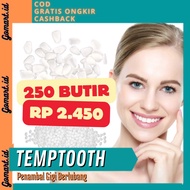 Temptooth 250 Grain Denture - 250 Grain Perforated Tooth Patch - Temporary Tooth Repair Kit 250 Grain Denture Teeth