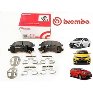 FRONT DISC PAD/BRAKE PAD PERODUA AXIA,BEZZA,MYVI L/BEST (BREMBO) (P99027)