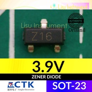 BZX84C3V9 3.9V Z16 300mW 0.3W Zener Diode SOT-23 CTK Electronics