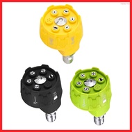 【MED】6in1 Pressure Washer Nozzle Multifunctional 1/4Inch Change-Over Nozzle Connect