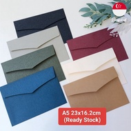 C5 Envelope Matt 250gsm Thick Cardstock A5 Wedding Invitation CNY Greeting Card