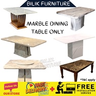 𝐓𝐎𝐏 𝐒𝐀𝐋𝐄  Marble Dining Table Only | Meja Marble Only | Meja Makan Solid Marble | Table