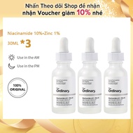 Bộ dưỡng da 3 lọ Niacinamide 10% + Zinc 1% 30ml - INTL