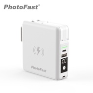 PhotoFast多功能五合一行動電源自帶線旅行充磁吸無線充電MutiCharge 10000mAh/ 東京白