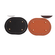 14,5cm * 11cm Oval Bag Bottom With 36 Holes, PU Leather DIY Accessories