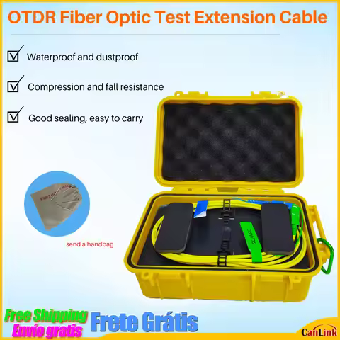 Mini SC/APC-SC/APC OTDR Dead Zone Eliminator,Fiber Rings 500M Fiber Optic OTDR Launch Cable Box 1Km 