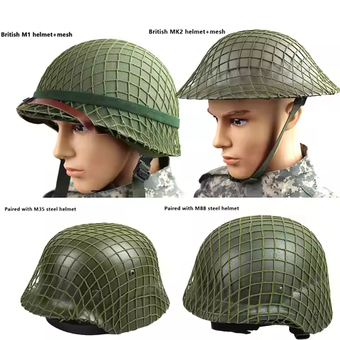1pcs Tactical Helmet Camo Mesh Net Cover Paintball Helmet Netting Cover Airsoft Helmet For M1 M35 M8