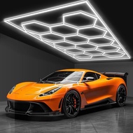 Garage Hexagon Led Ceiling Light Gym Barbershop Honeycomb Light 110V-240V Led Tube Lighting For Car 