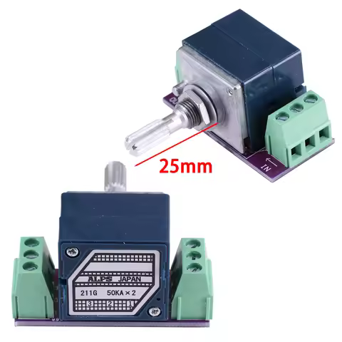 1PC Japan ALPS RK27 Volume Potentiometer LOG Stereo 10K 20K 50K 100K 250K Potentiometer Knurled Shaf