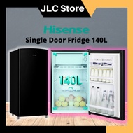 【Hisense】Single Door Fridge 140L Hisense Fridge - RR158D4AWB(small fridge/peti ais 1 pintu/peti sejuk 1 pintu/冰箱/单门冰箱)