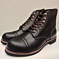 8111 Iron Ranger Black Full Grain Leather PK Quality Boots
