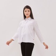 KEMEJA DUST White Pritha Comfease Shirt (D.116468) White Blouse