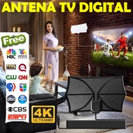 25db High Gain 4k Tfl-d147 Indoor Digital Tv Antenna Dvb Antenna Powstro