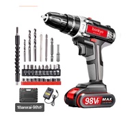 Mesin bor cordless/Elektrik Drill 2 baterai, Makita 48V