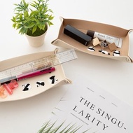 多托盤長方形【繡花熊貓】室內玄關收納托盤小禮物米色A222I