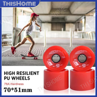 ล้อสเก็ตบอร์ดคนโต ล้อสเก็ตบอร์ด 70X51mm ล้อเซิร์ฟสเก็ต อะไหล่เซิฟสเกต ล้อเซิฟสเก็ต ล้อโรลเลอร์เบลด ล