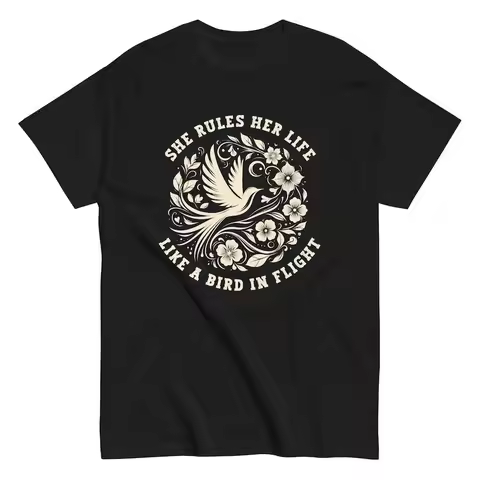 She Rules Her Life Like a Bird in Flight, Song Lyrics Unisex T-shirt