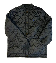POLO RALPH LAUREN Boys Quilted Bomber Baseball Jacket Big Kids Size 8 (Small) Black