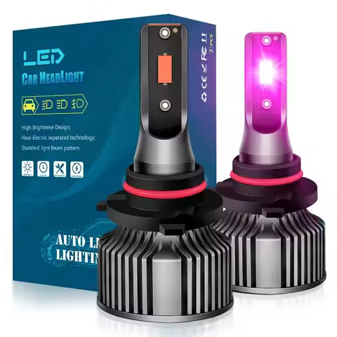 2pcs A8 Pink Purple Light Car LED Fog Light H11 Pink Purple LED Headlight 9006 Headlight H8 880 Psx2