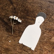 怪獸書籤小卡 白怪獸