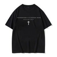 Christian Dad T Shirt Fatherhood Is Kingdom Work Tshirt Fathers Day Gift for Christian Dad Tee Casua
