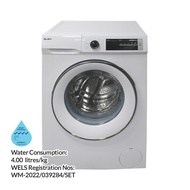 ELBA EWF80120VT  8KG FRONT LOAD WASHER  WHITE  4 TICKS  W597xH845xD557MM  2 YEARS WARRANTY BY AGENT