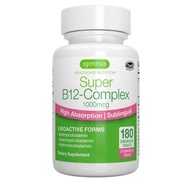 Super B12-Complex 1000 mcg Sublingual Tablets - 180 Servings