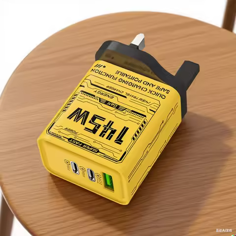 iPhone, Samsung, Huawei, Xiaomi Fast Charging 145W GaN Phone Charger with 3 USB Type-C Ports; Perfec