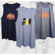 SINGLET T-SHIRTS 2XL, 3XL, 4XL, 5XL and 6XL JUMBO OVERSIZE MOTIF FOR MEN
