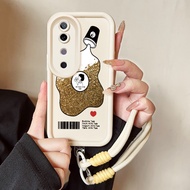 GANTUNGAN Casing hp for VIVO V40 5G V40 Pro 5G V40 Lite 5G Y200 5G Y300 5G Case Casing boba tea patt
