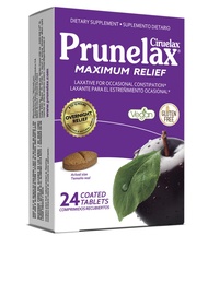 Prunelax Ciruelax Maximum Relief Laxative Tablets with Natural Senna for Occasional Constipation, Se