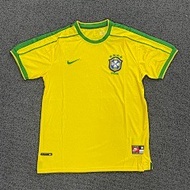 1998 Brazil Home S-2XL/Quick-Drying Sportswear/Football Top