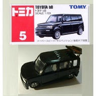 Tomica no. 5 Toyota bB TOMY Blue Blue