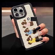 DAIMANG | เคส iPhone ทนทานป้องกันแรงกระแทก พร้อมปักสุนัขดัชชุนด้วยสไตล์เกาหลีน่ารักและสร้างสรรค์สำหร