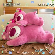 SIMPLESHOP 30cm/40cm/50cm Strawberry Bear Plush Doll, Disney Cute Bear Strawberry Sofa Plush Pillow,