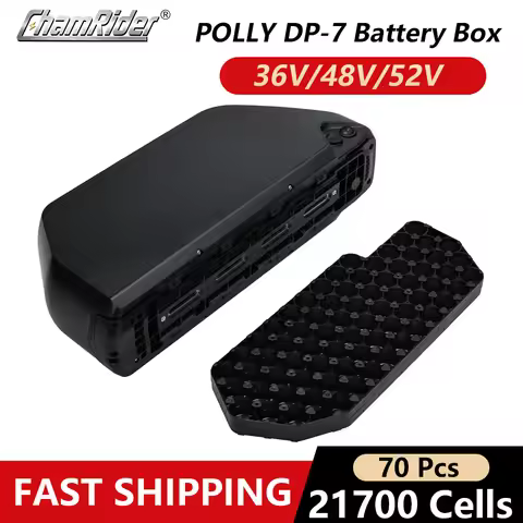ChamRider Polly 7 48V Ebike Battery box 52V Battery Case 36V Battery Housing Downtube 10S7P 13S6P 14