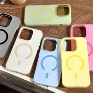 Luxury Magsaf* Case Jelly Color 2 in 1 Compatible For Vivo V60 Y27s Y36 Y28 Y29 Y30 Y50 Y35 Y91 Y95 