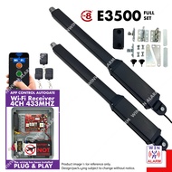 WIFI E8 E3500 ( 4CH 433MHZ WA3 ) ( SET ) SWING folding arm autogate system