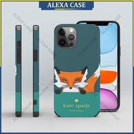 Kate Spade เคสโทรศัพท์สำหรับ iPhone 14 Pro Max / iPhone 13 Pro Max / iPhone 12 Pro Max / iPhone 11 Pro Max / XS Max / iPhone 8 Plus / iPhone 7 plus ฝาครอบเคสป้องกันหนังแกะป้องกันการตก UEA9JO