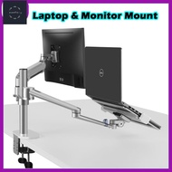 Ergonomic Dual Monitor Arm/Laptop Arm/Monitor Stand Height Adjustable&7inch Laptop