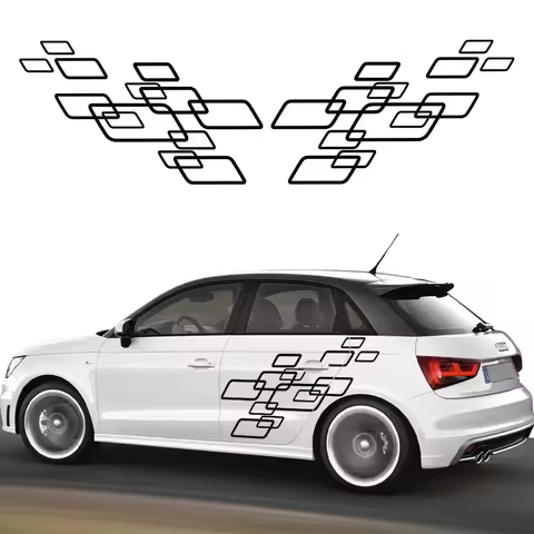 Car Side Body Graphics Door Stickers Trims Decal Accessories For Audi A1 8X GB 8XF 8XA Sportback Qua