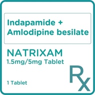 NATRIXAM Indapamide + Amlodipine besilate 1.5mg/5mg 1 Tablet [PRESCRIPTION REQUIRED]