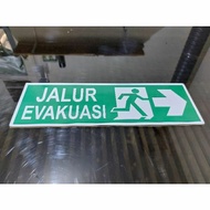 Acrylic Evacuation Route Sign Acrylic Sign Acrylic Evacuation Route Sign Sticker