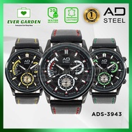 Evergarden AD-STEEL AD8880 Casual Business Men Watch Date Display Quartz Movement Function Watch