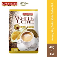 KING STREET Musang King Durian Kopi Putih 3in1 (15paket x 40g) Musang King Durian White Coffee 3in1 